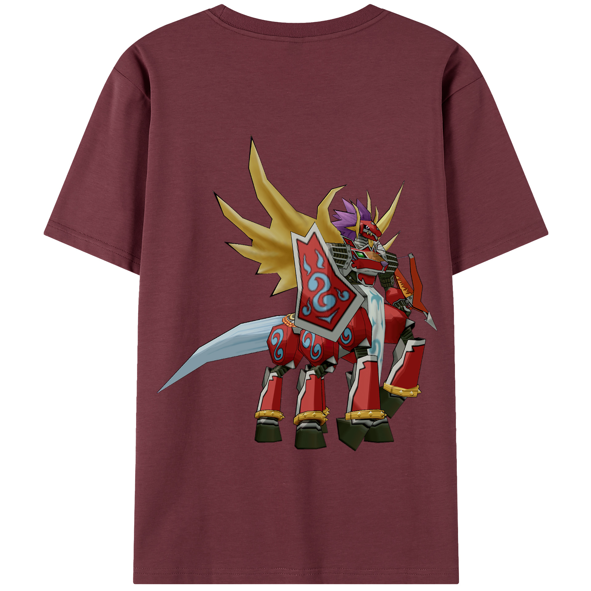 （画像用） Digimon デジタルモンスター/デジモン 綿100％半袖Tシャツ（背面プリント）